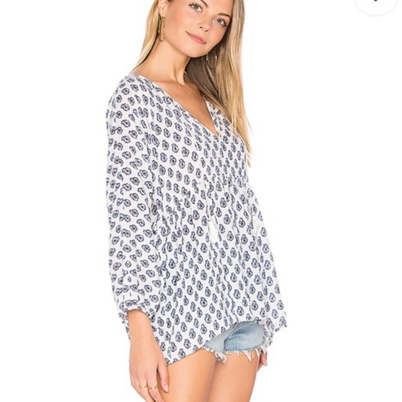 Soft Joie Tops - Soft Joie Ulyana gauze printed peasant blouse RUNS LARGE
